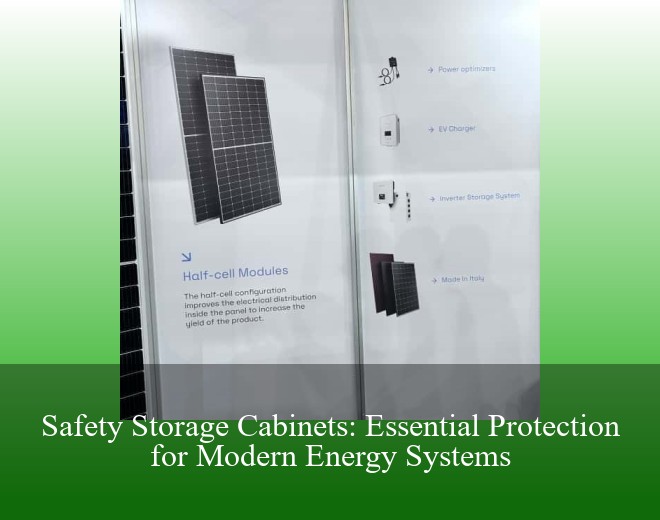 Safety Storage Cabinets: Essential Protection for Modern Energy Systems